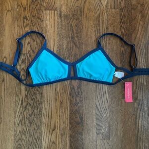 Xhilaration blue and aqua bikini top size large